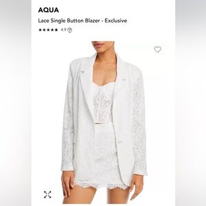 Aqua NWT lace blazer Bloomingdale’s